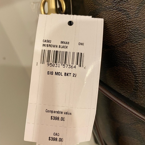 NEW AUTHENTIC COACH SIG MOL BKT CROSSBODY SLING MINI BAG - Picture 5 of 5